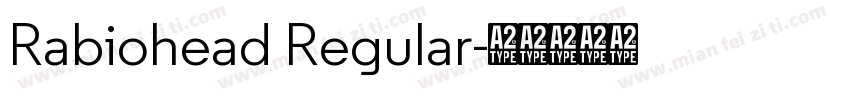 Rabiohead Regular字体转换